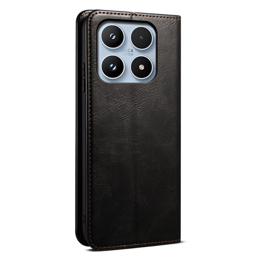 Kožené Pouzdro Folio Xiaomi 17 Voskovaná Imitace Kůže