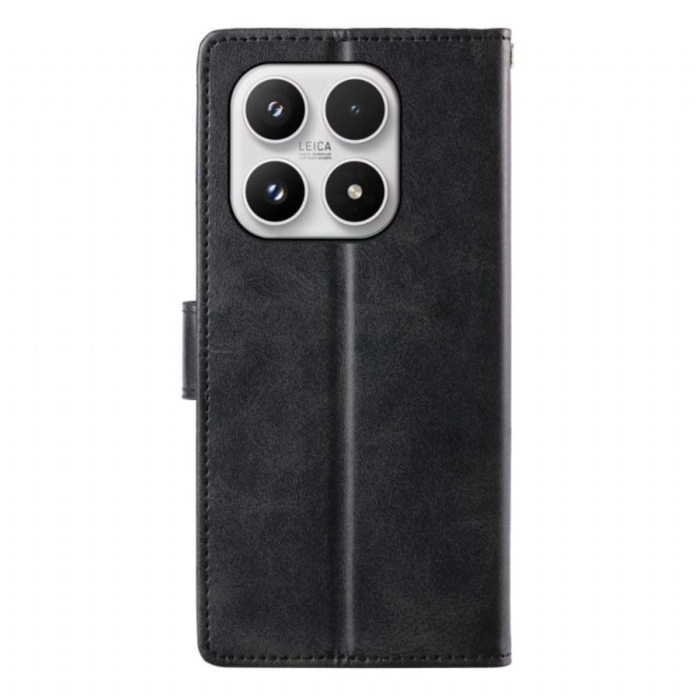 Kožený Kryt Na Xiaomi 17 Klasická Peněženka