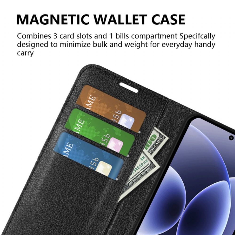 Kožený Kryt Na Xiaomi 17 Klasická Umělá Kůže S Liči