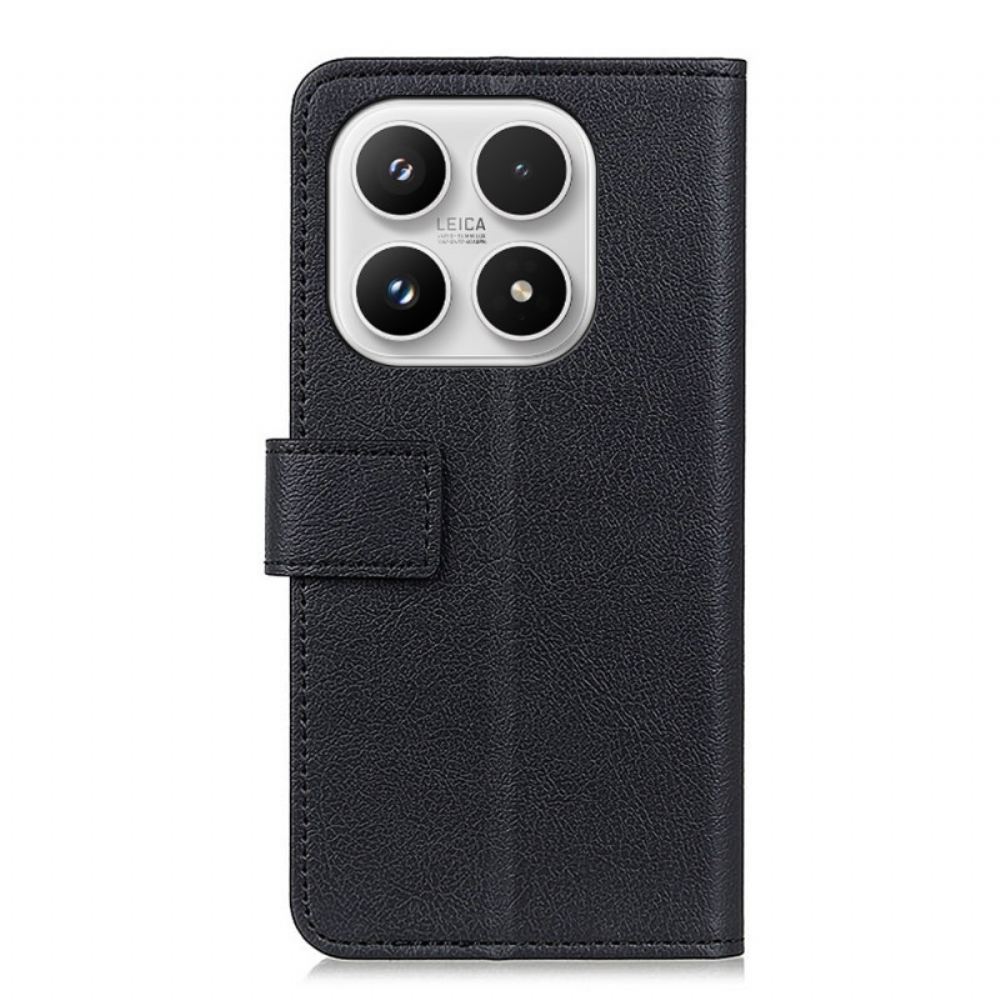 Kožený Kryt Na Xiaomi 17 Klasická Černá