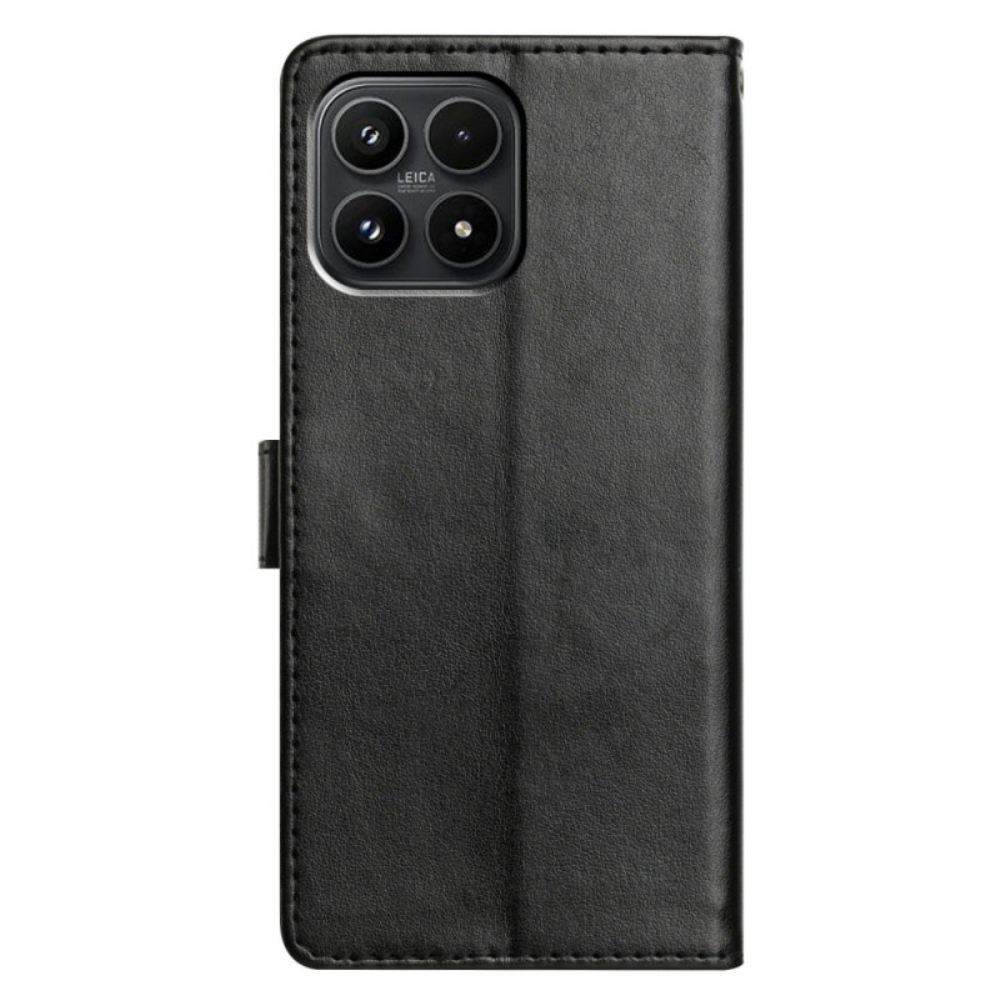 Kožený Kryt Xiaomi 17 Jednoduchá Umělá Kůže