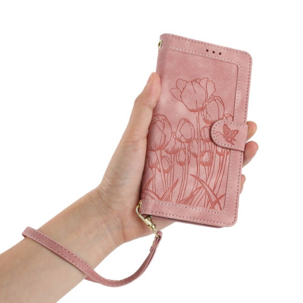 Kožený Kryt Xiaomi 17 Peněženka S 5 Sloty Na Karty