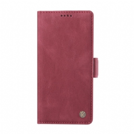 Kožený Kryt Xiaomi 17 Semišový Efekt Yikatu