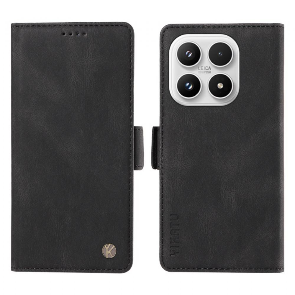 Kožený Kryt Xiaomi 17 Semišový Efekt Yikatu