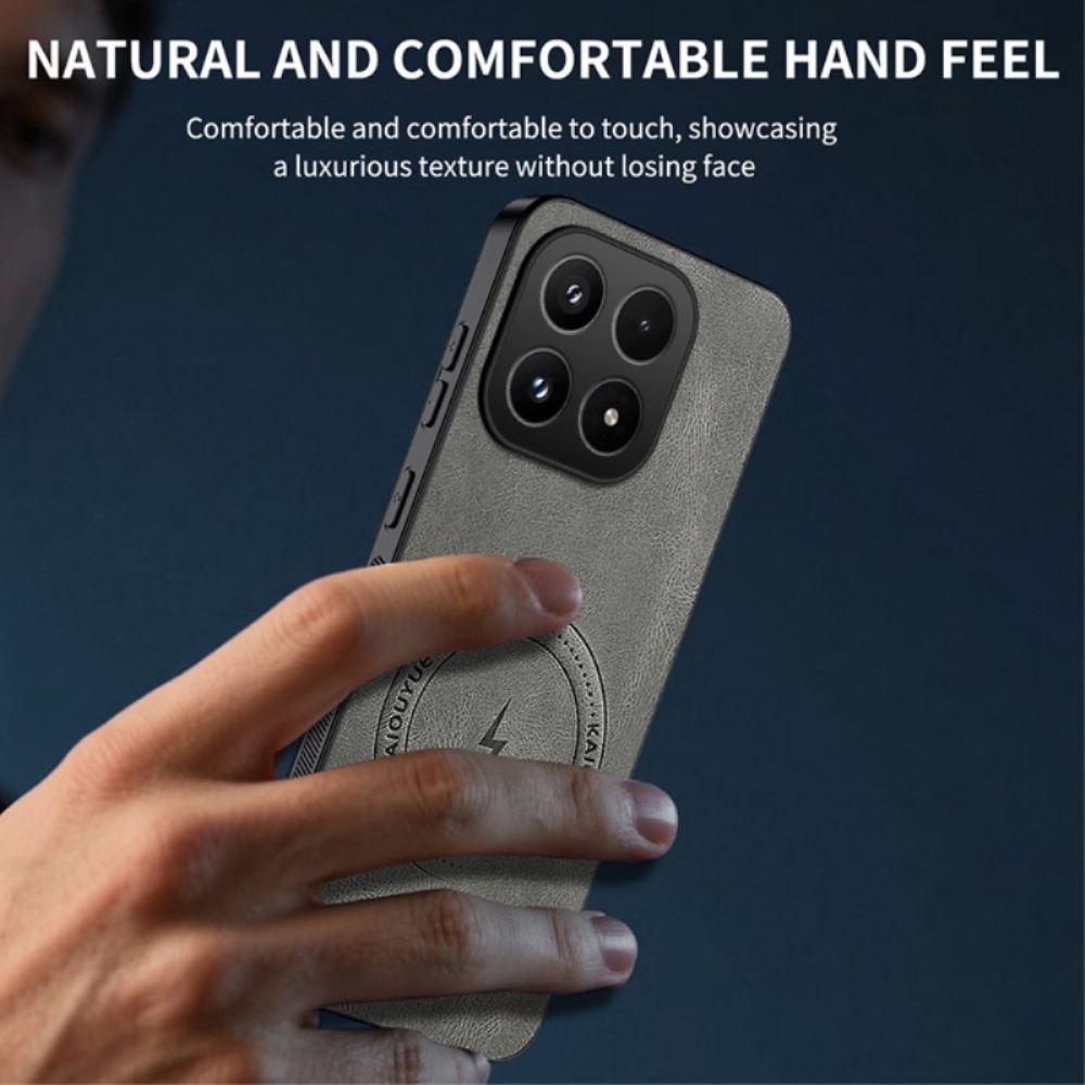 Kryt Xiaomi 17 Kožený Efekt Magsafe