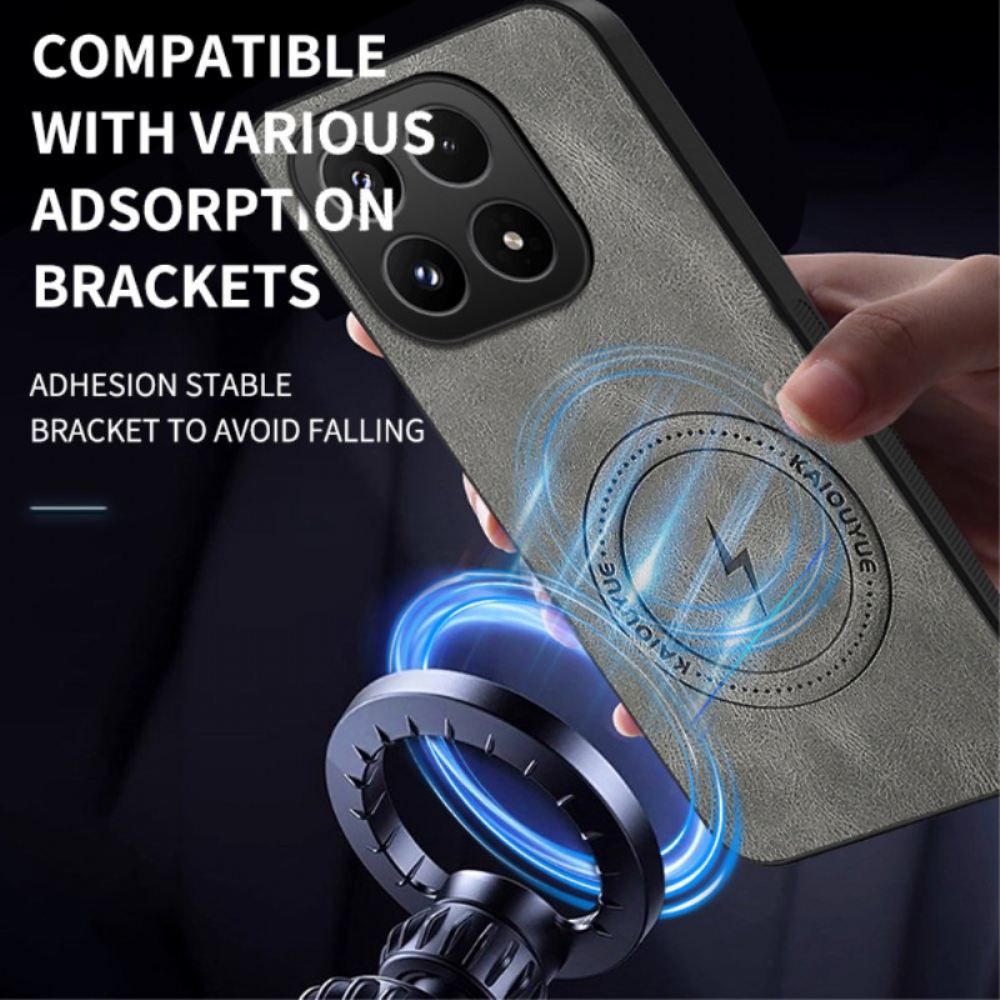 Kryt Xiaomi 17 Kožený Efekt Magsafe