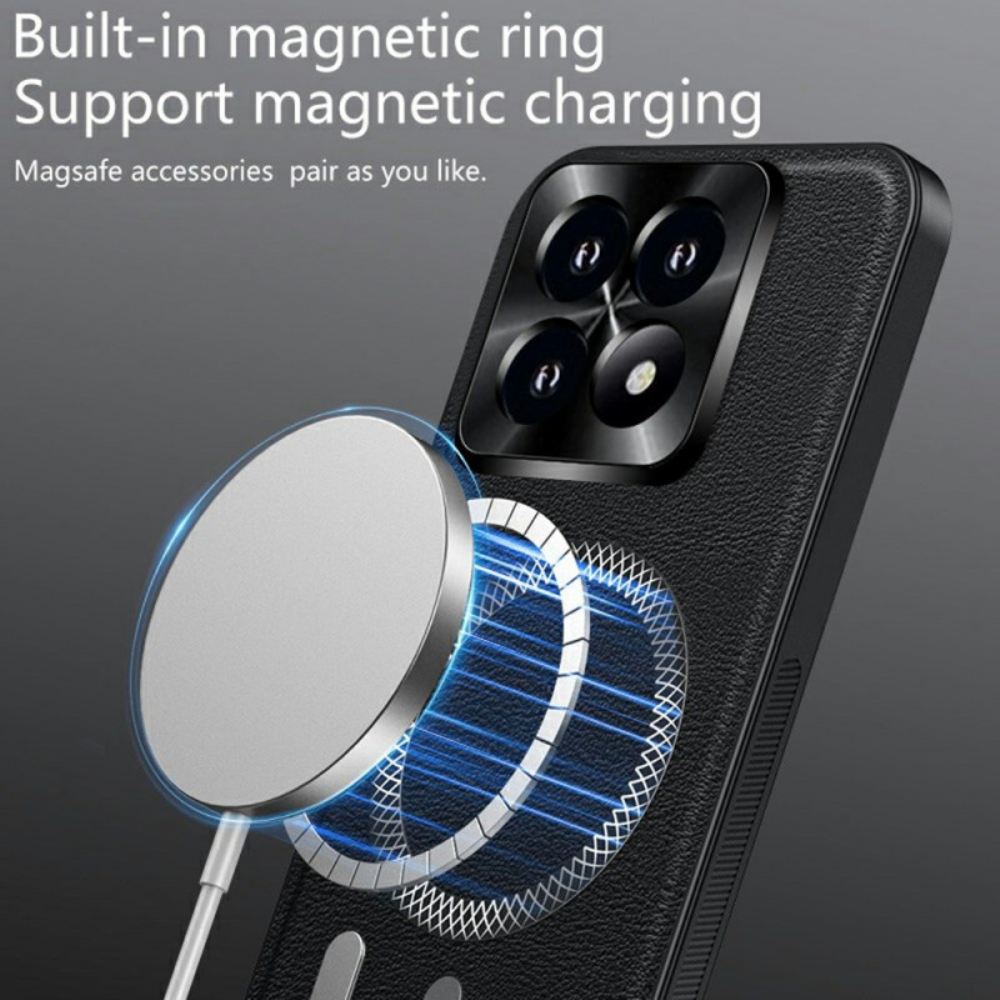 Kryt Xiaomi 17 Kožený Efekt Magsafe