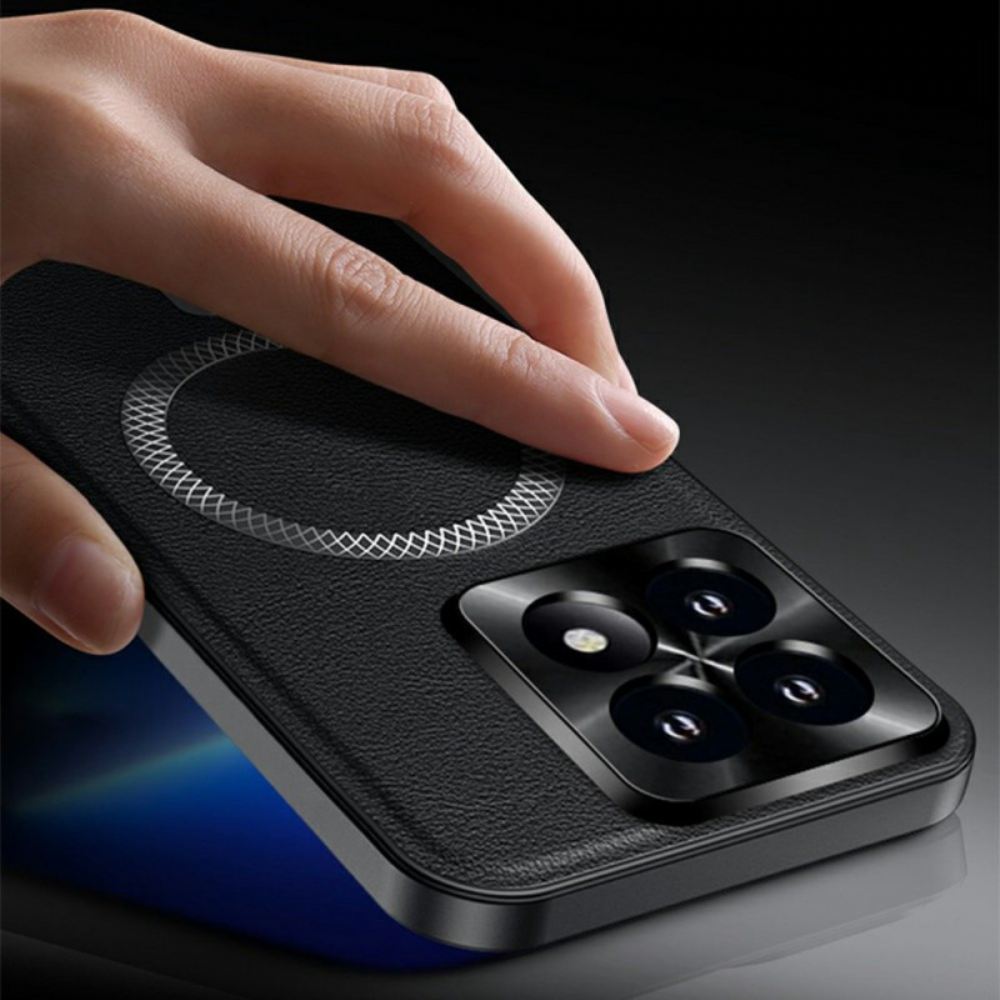 Kryt Xiaomi 17 Kožený Efekt Magsafe