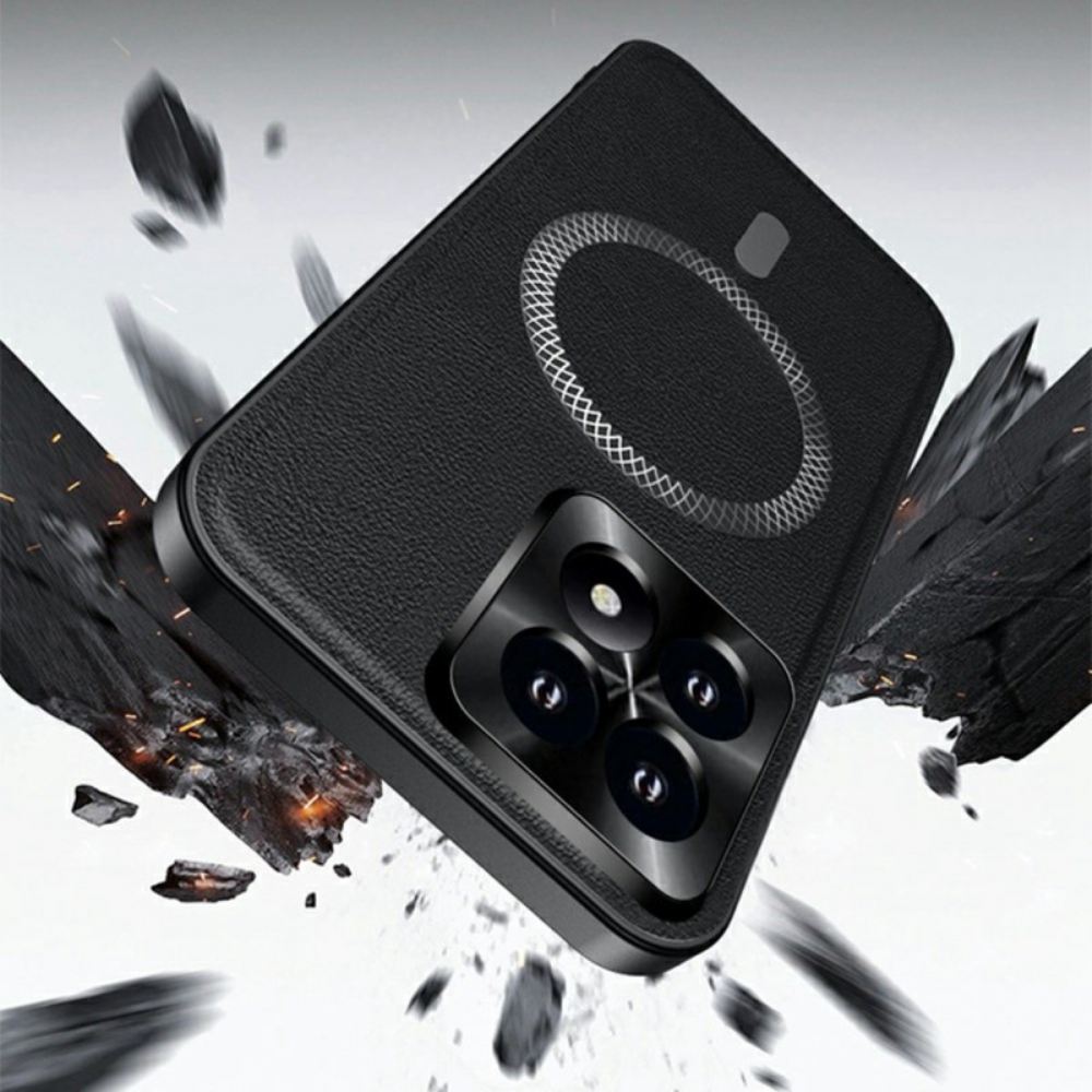 Kryt Xiaomi 17 Kožený Efekt Magsafe