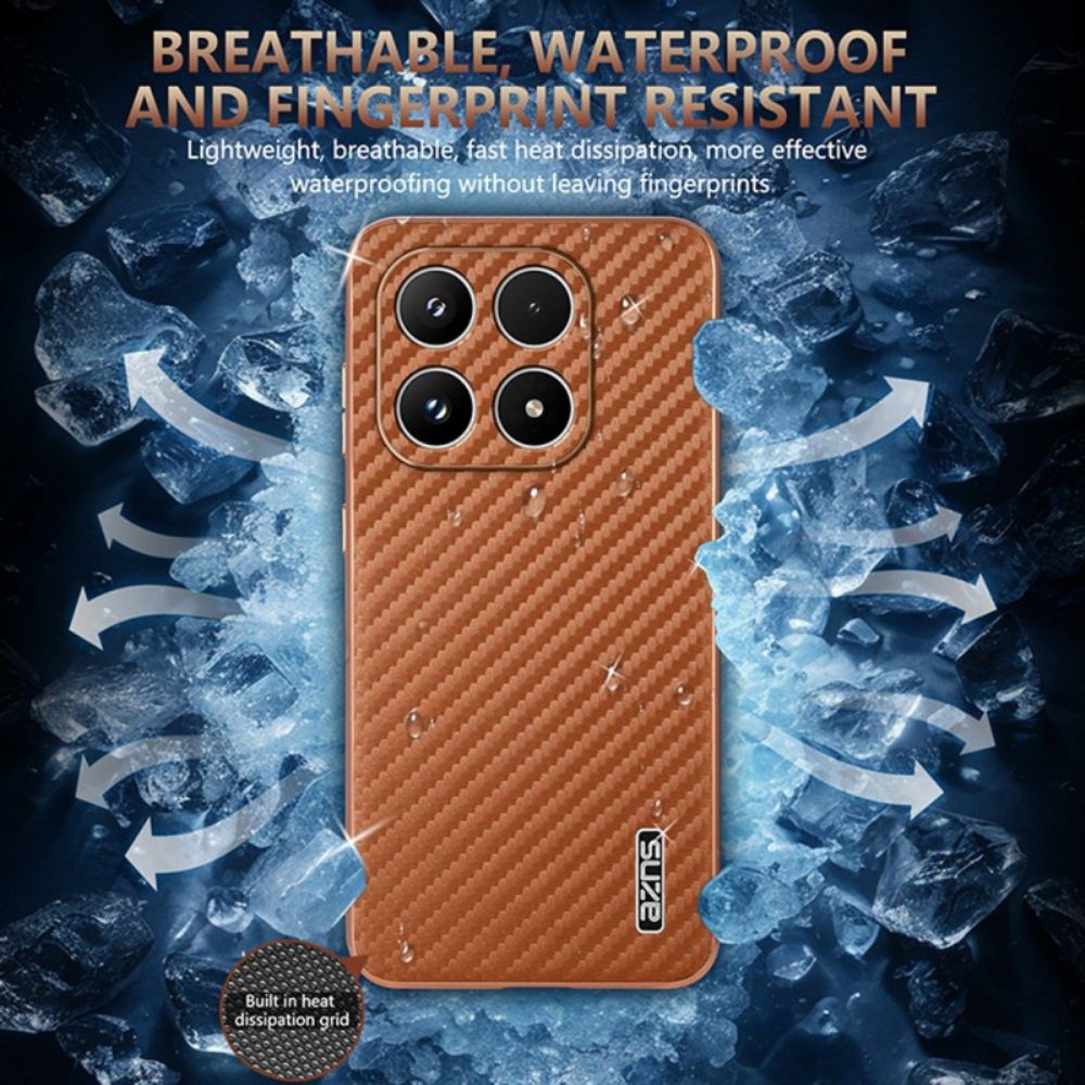 Kryt Xiaomi 17 Kryty Na Mobil Textura Azns Uhlíková Vlákna