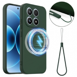 Kryt Xiaomi 17 Tekutý Silikonový Magnetický