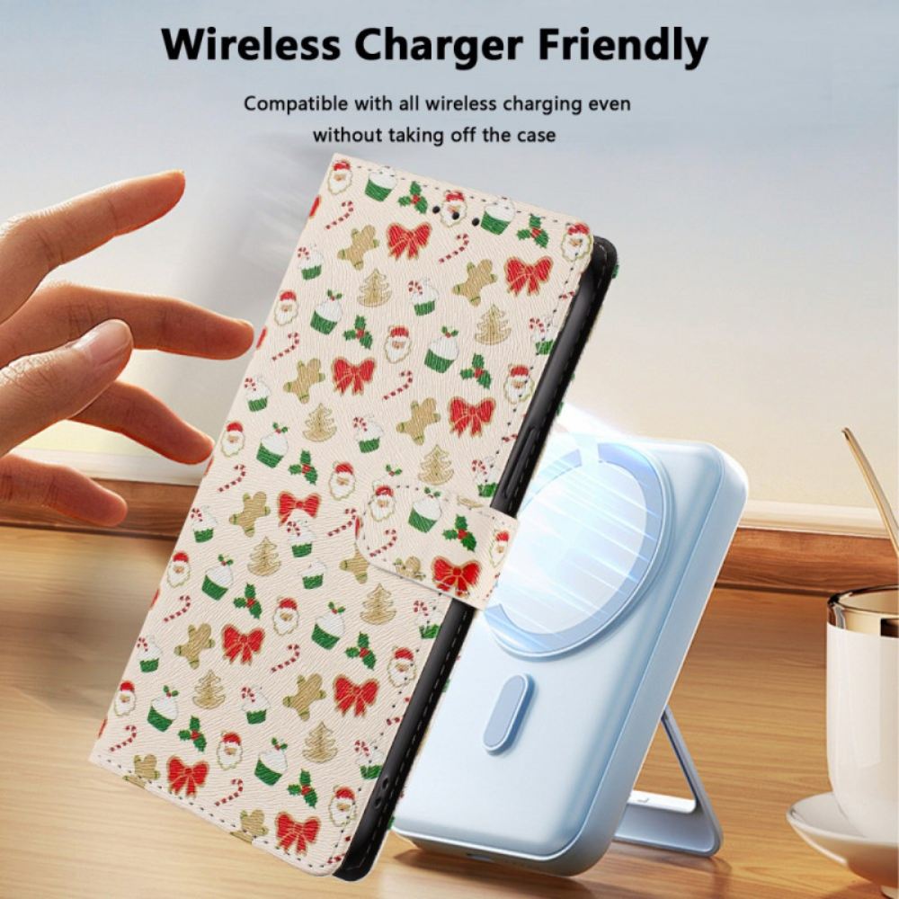 Peněženková Pouzdra Xiaomi 17 Kryty Na Mobil Vánoce