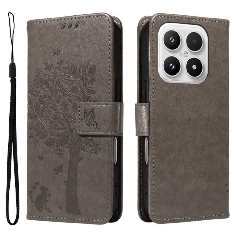 Peněženková Pouzdra Xiaomi 17 Kryty Na Mobil Šípkový Stromek