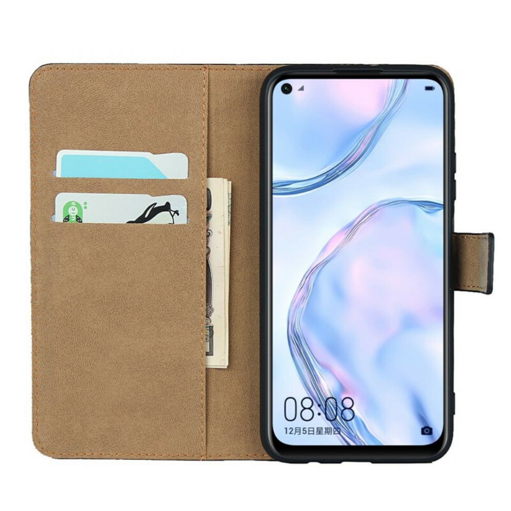Flipové Pouzdro Na Huawei P40 Lite Kůže