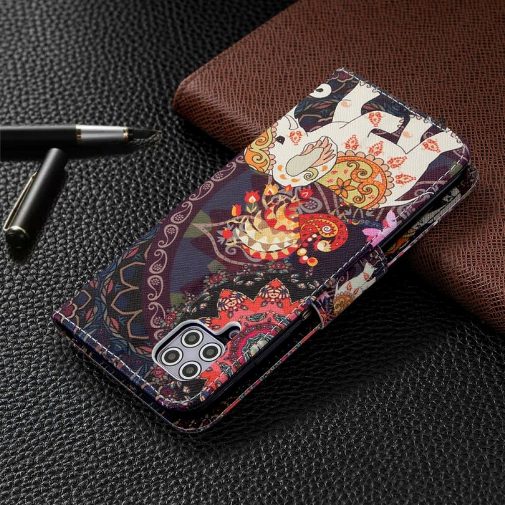 Flipové Pouzdro Na Huawei P40 Lite Mandala Etničtí Sloni