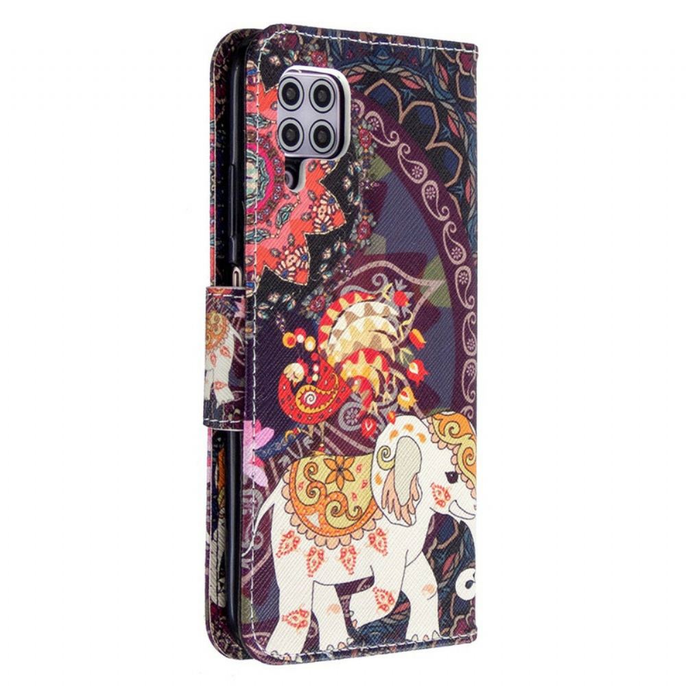 Flipové Pouzdro Na Huawei P40 Lite Mandala Etničtí Sloni