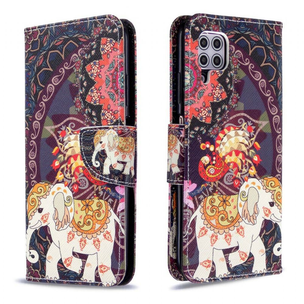 Flipové Pouzdro Na Huawei P40 Lite Mandala Etničtí Sloni