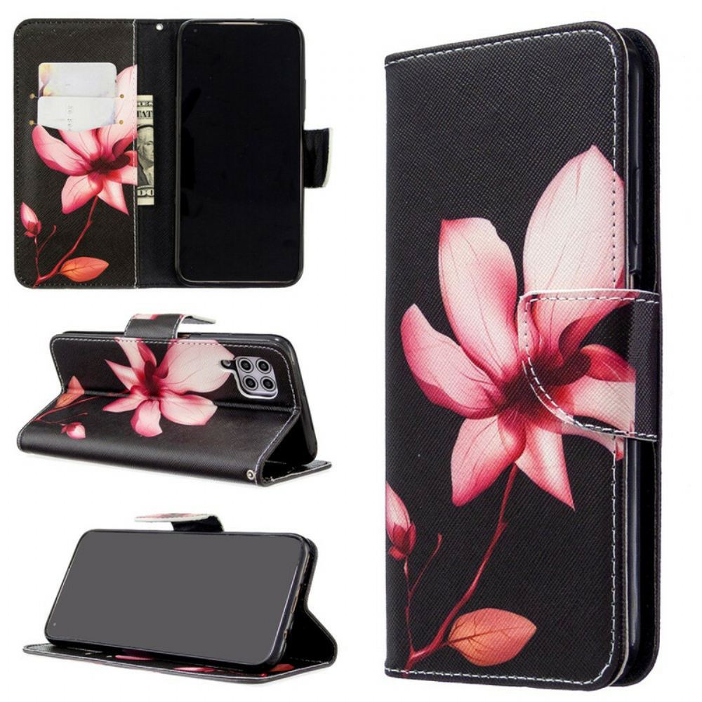 Flipové Pouzdro Na Huawei P40 Lite Růžový Květ