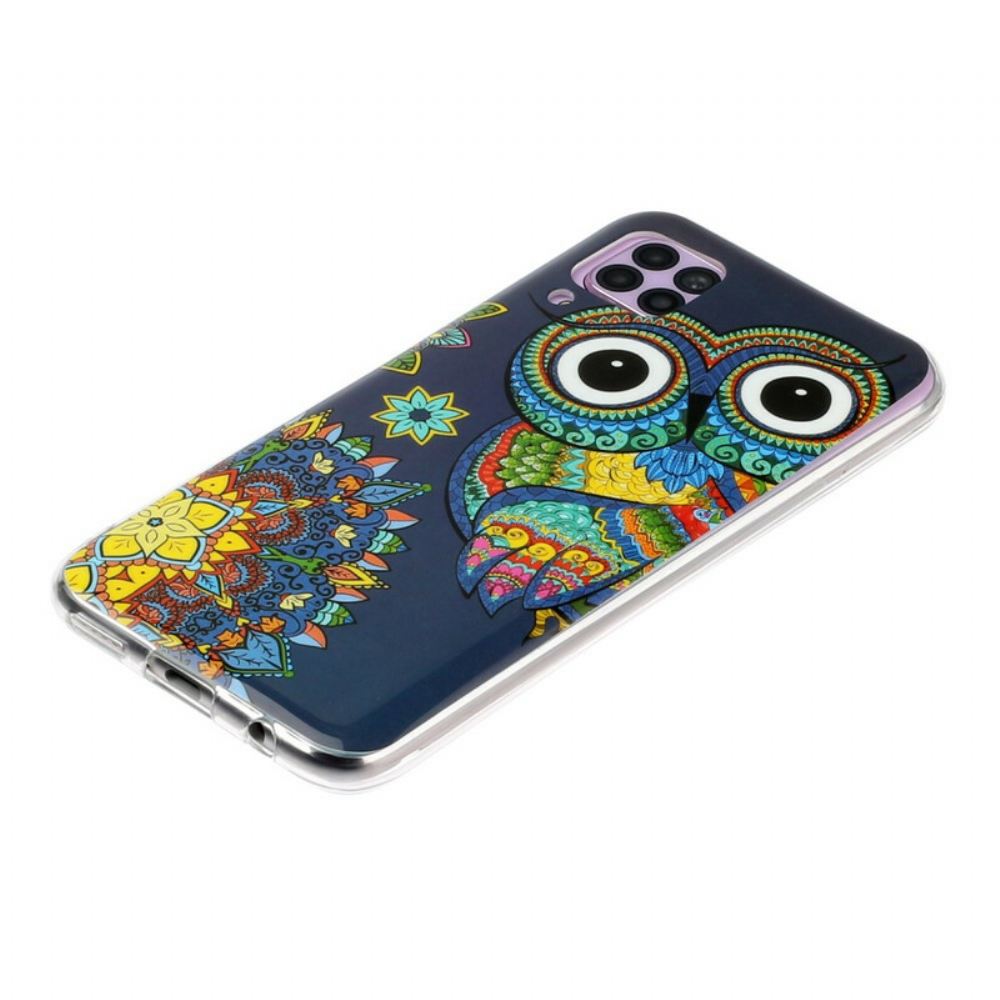 Kryt Na Huawei P40 Lite Mandala Fluorescenční Sova