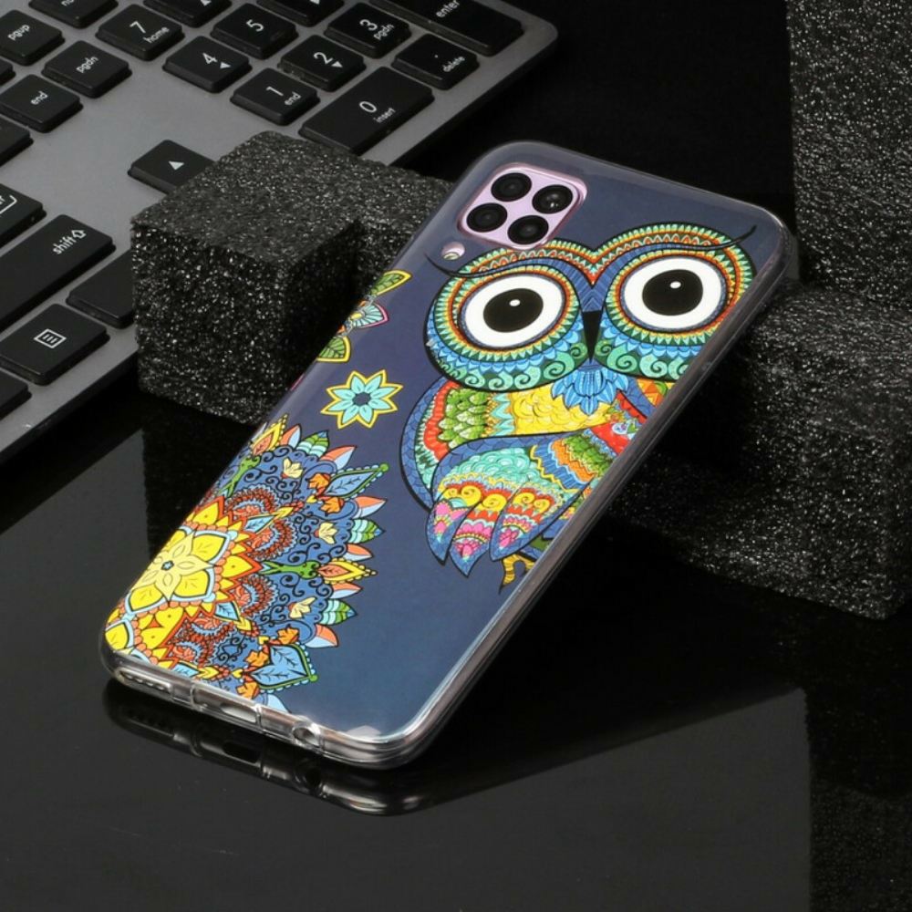 Kryt Na Huawei P40 Lite Mandala Fluorescenční Sova