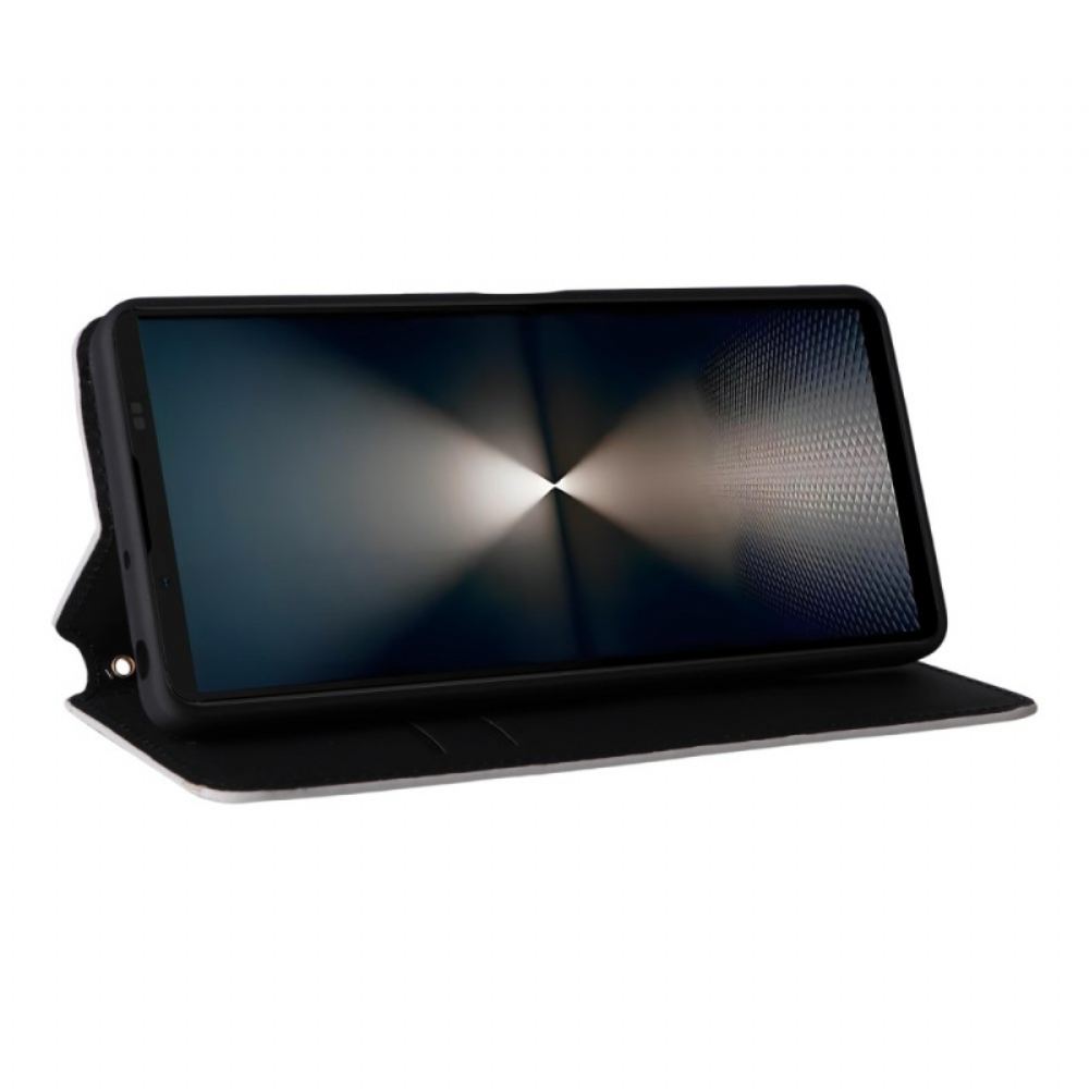 Kožené Pouzdro Folio Sony Xperia 1 Vii 3d Diamanty