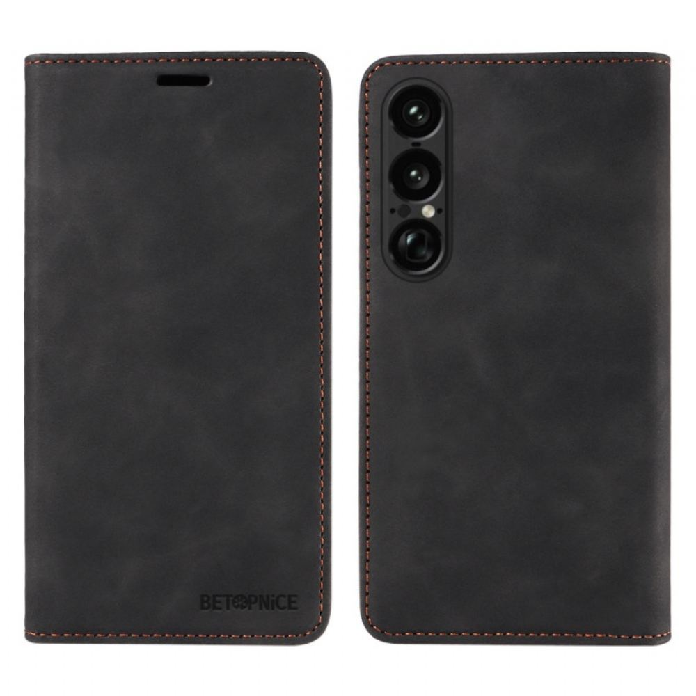 Kožené Pouzdro Folio Sony Xperia 1 Vii Betopnice