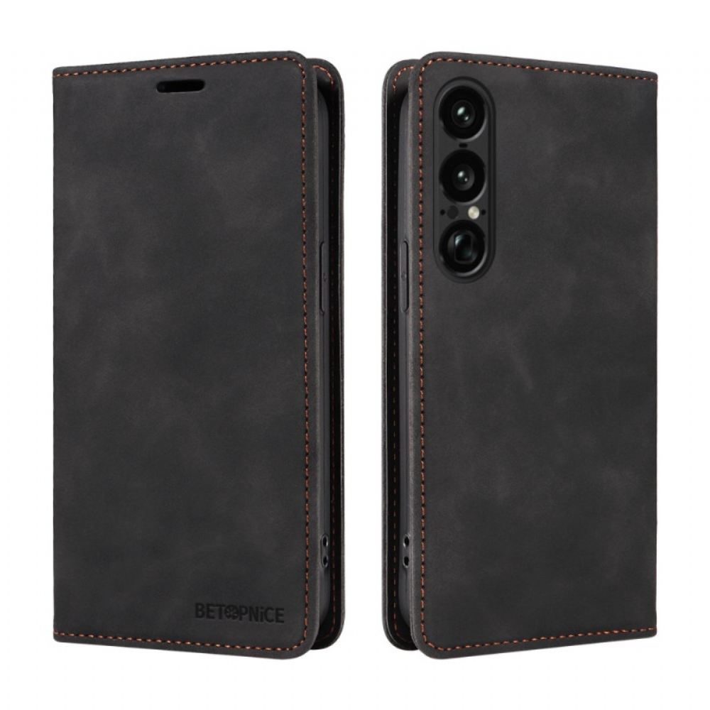 Kožené Pouzdro Folio Sony Xperia 1 Vii Betopnice