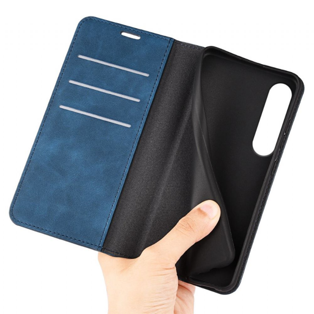 Kožené Pouzdro Folio Sony Xperia 1 Vii Kožený Styl