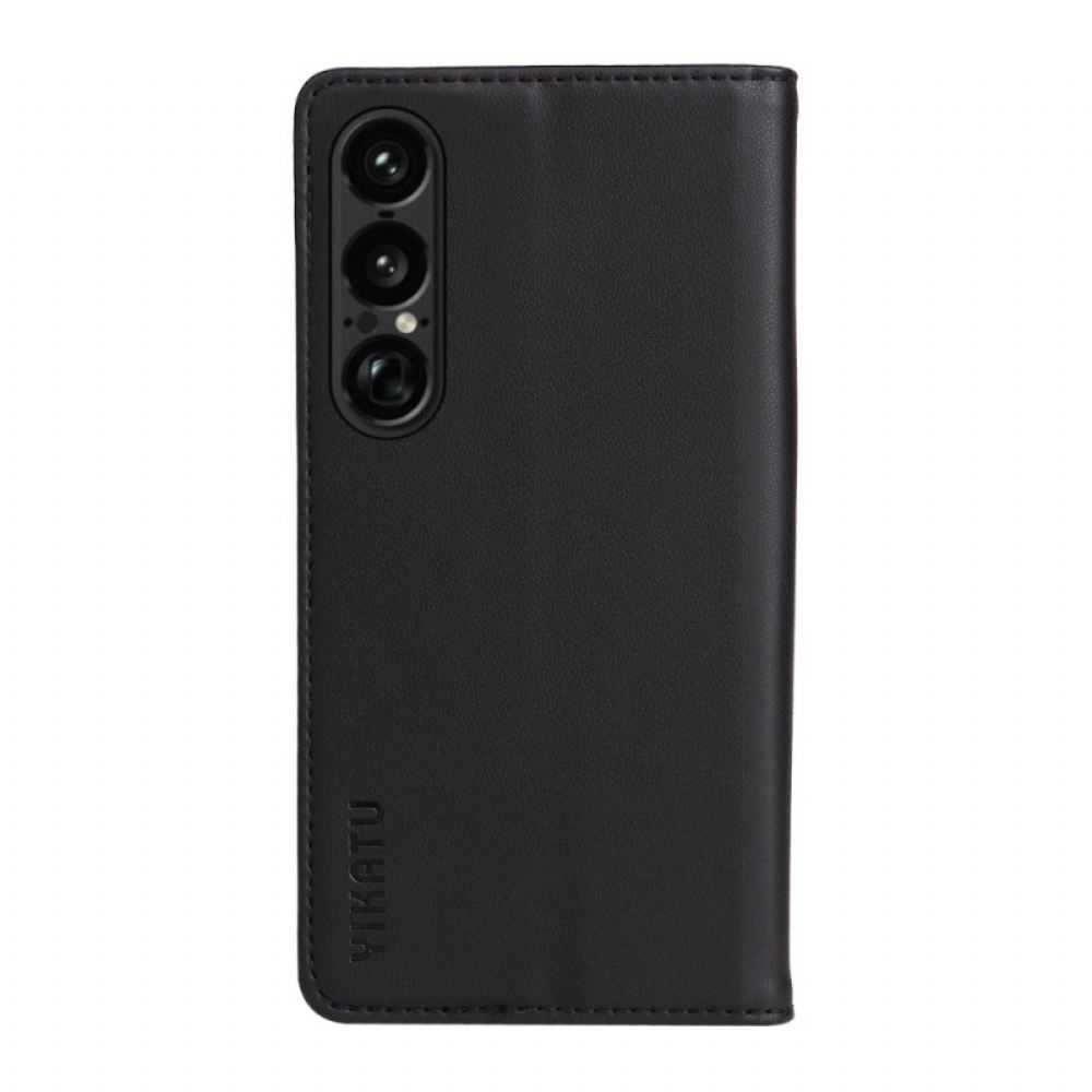Kožené Pouzdro Folio Sony Xperia 1 Vii Ykatu
