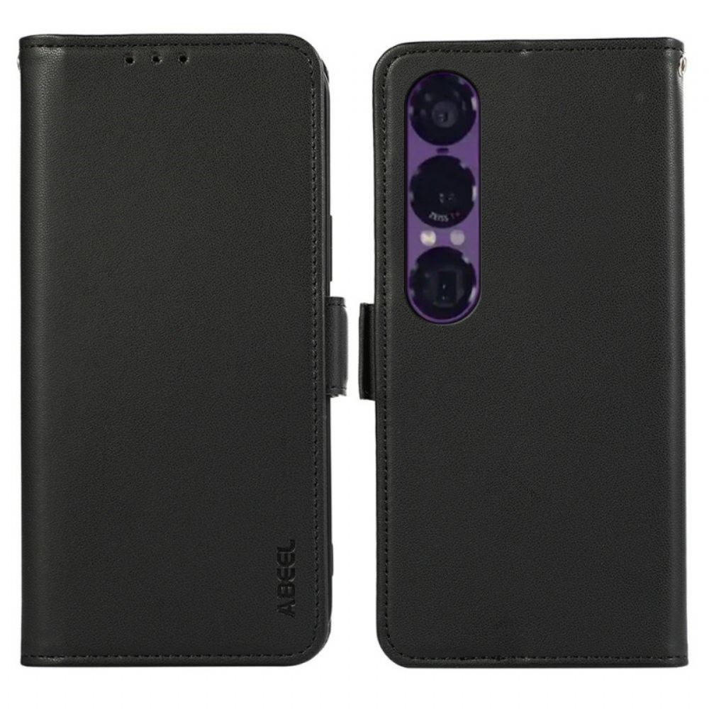 Kožený Kryt Na Sony Xperia 1 Vii Abeel Rfid Ochrana
