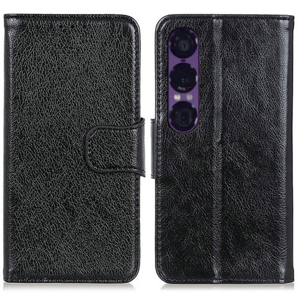 Kožený Kryt Na Sony Xperia 1 Vii Textura Nappa