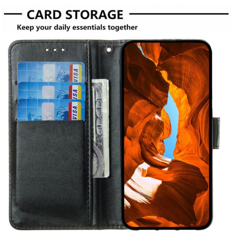 Kožený Kryt Sony Xperia 1 Vii Monochromatický