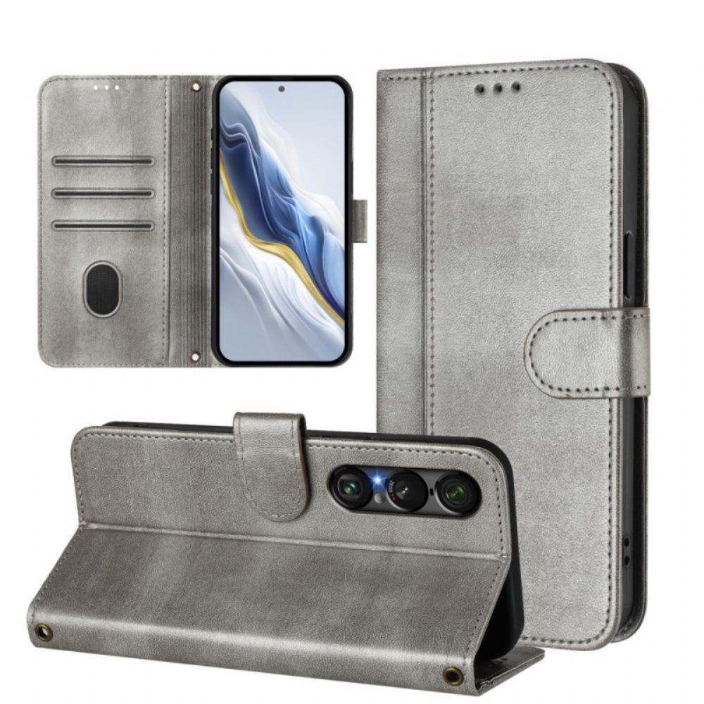 Kožený Kryt Sony Xperia 1 Vii Retro Design