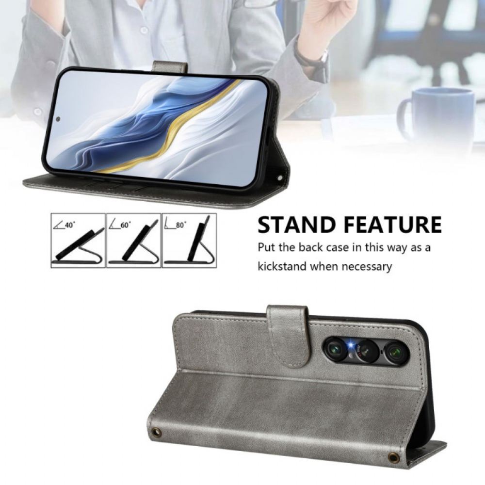 Kožený Kryt Sony Xperia 1 Vii Retro Design