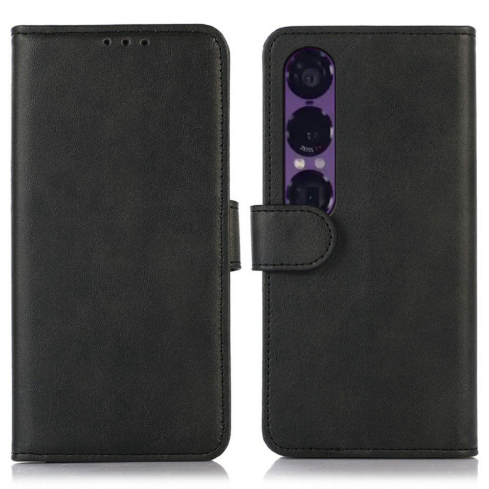 Kožený Kryt Sony Xperia 1 Vii Textura Kůže