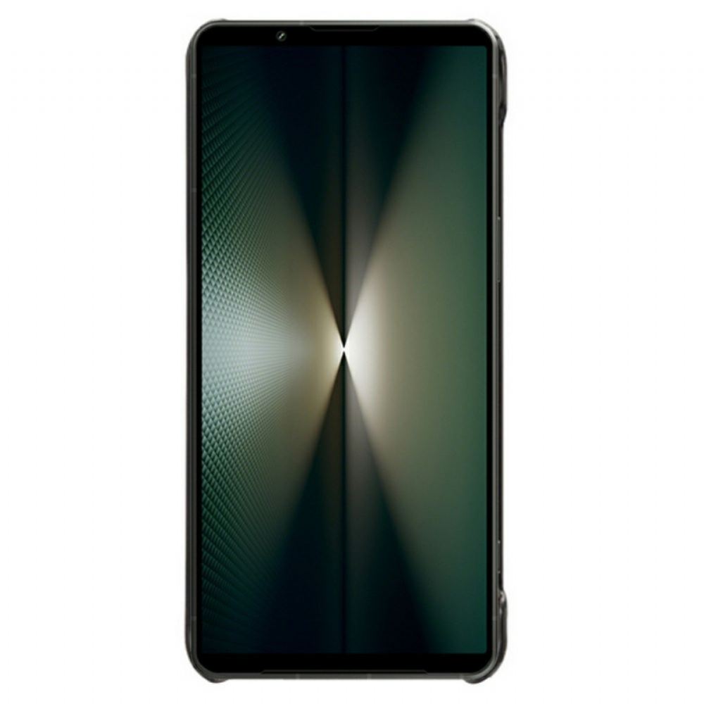 Kryt Sony Xperia 1 Vii Kožený Držák Na Karty S Efektem