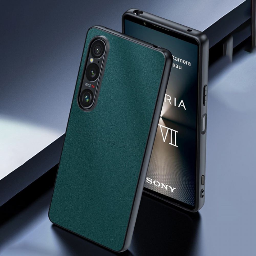 Kryt Sony Xperia 1 Vii Kožený Efekt