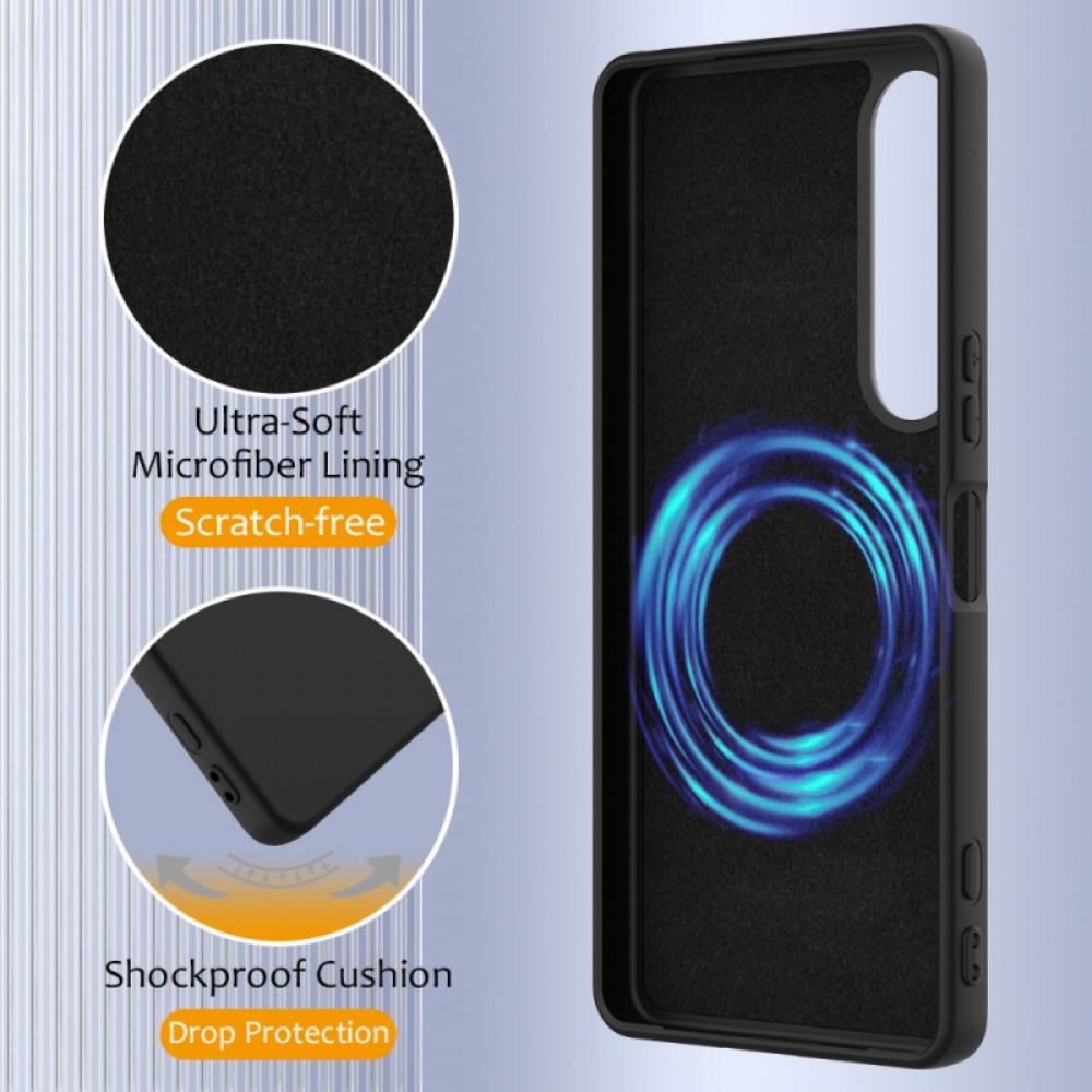 Kryt Sony Xperia 1 Vii Silikonová Fólie Kompatibilní S Magsafe Se Šňůrkou