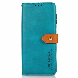 Peněženková Pouzdra Sony Xperia 1 Vii Kryty Na Mobil Khazneh Zlatá Spona