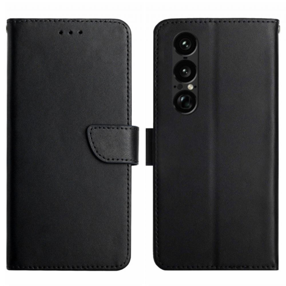 Peněženková Pouzdra Sony Xperia 1 Vii Kryty Na Mobil Kůže Nappa