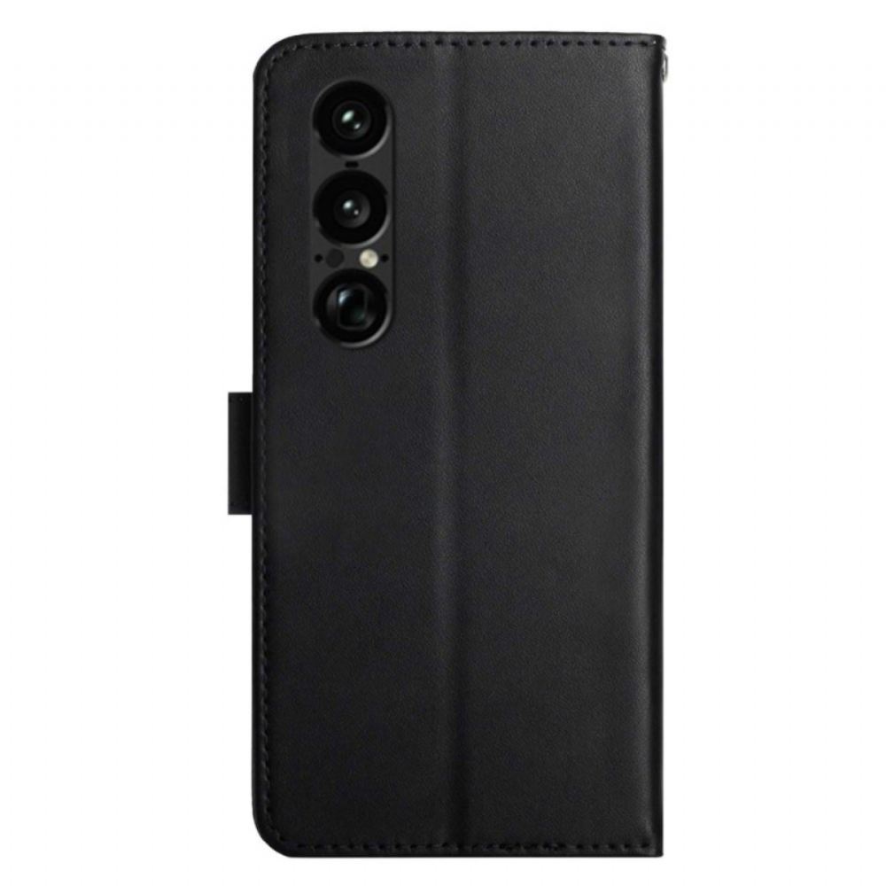 Peněženková Pouzdra Sony Xperia 1 Vii Kryty Na Mobil Kůže Nappa