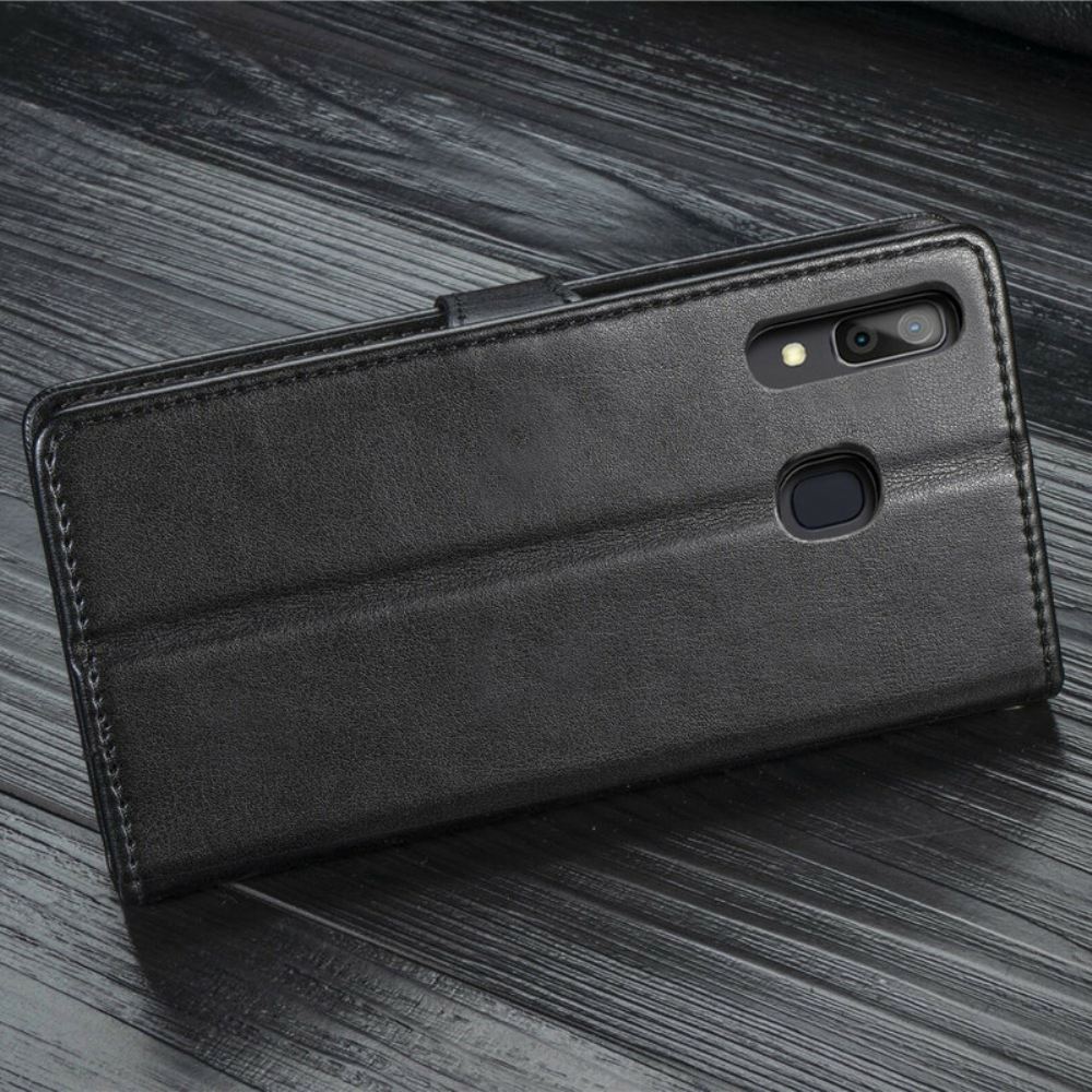 Flipové Pouzdro Na Samsung Galaxy A30 / A20 Obchodní Styl Kůže