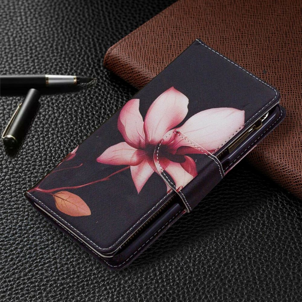 Flipové Pouzdro Na Realme 6 Květinová Kapsa Na Zip