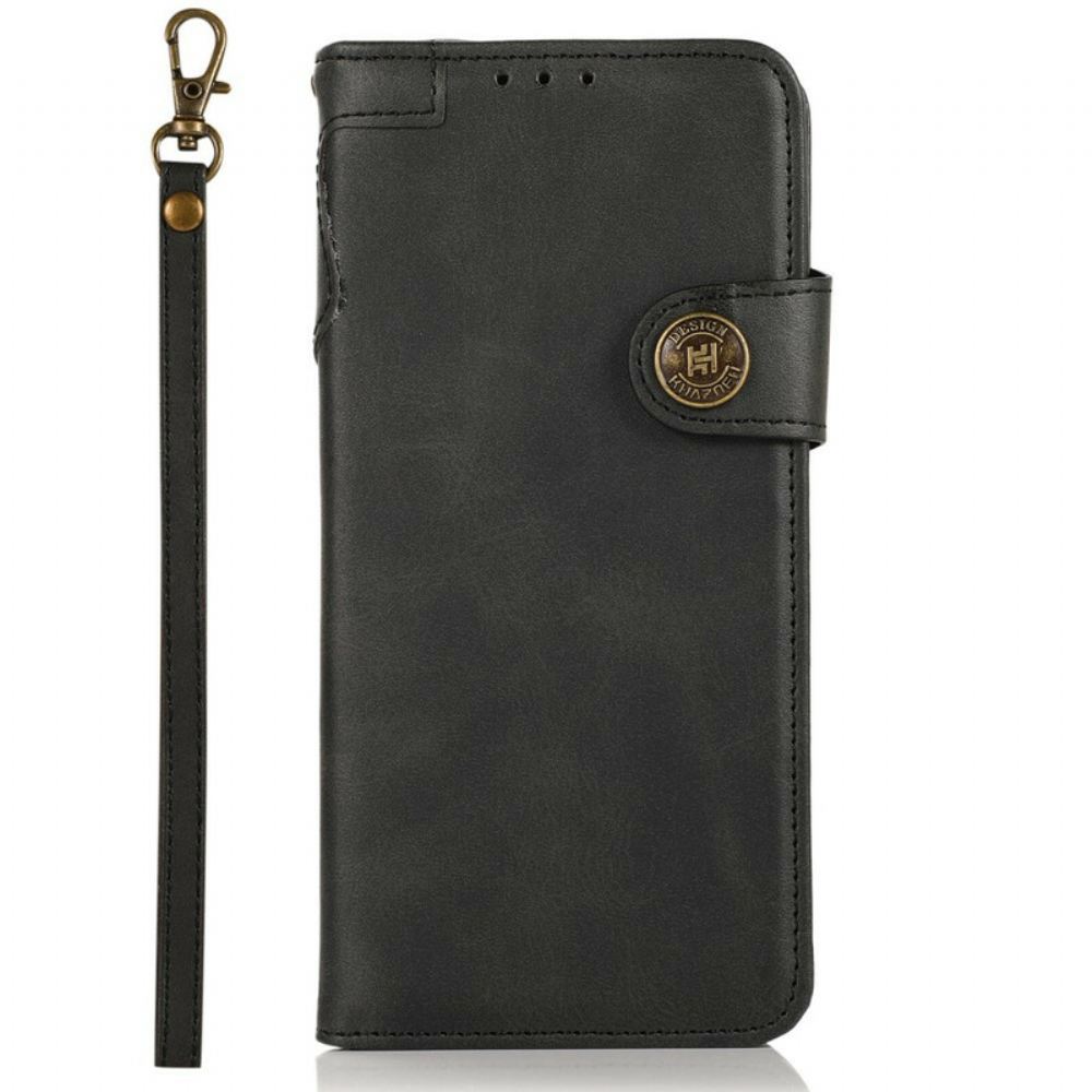 Flipové Pouzdro Na iPhone 13 Pro Magnetické Tlačítko Khazneh