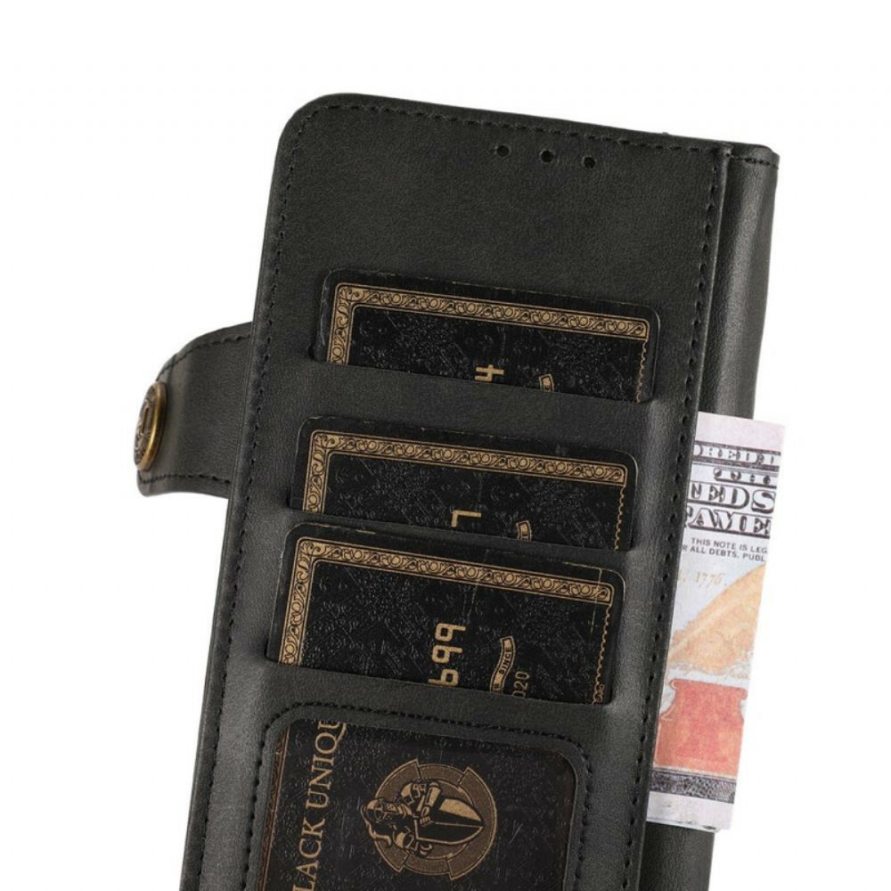 Flipové Pouzdro Na iPhone 13 Pro Magnetické Tlačítko Khazneh