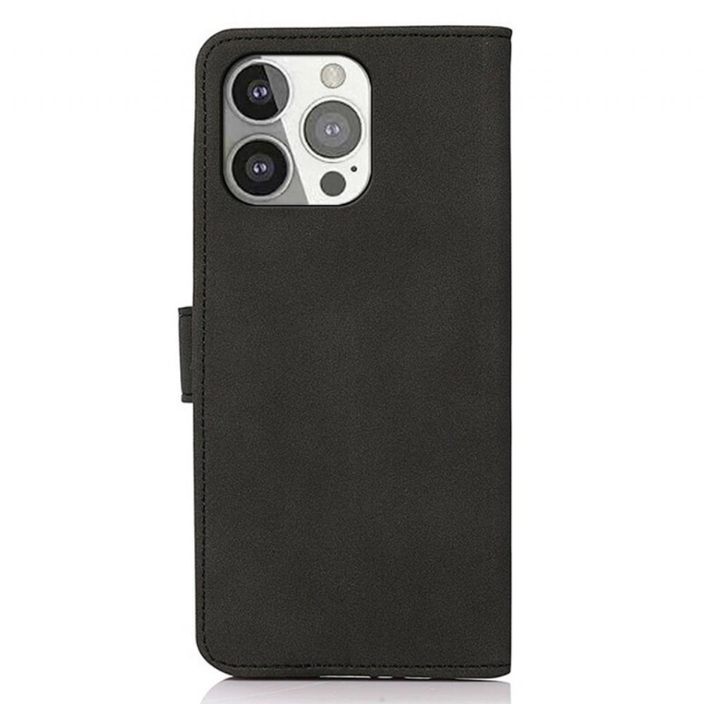 Flipové Pouzdro Na iPhone 13 Pro Módní Kožený Efekt Khazneh
