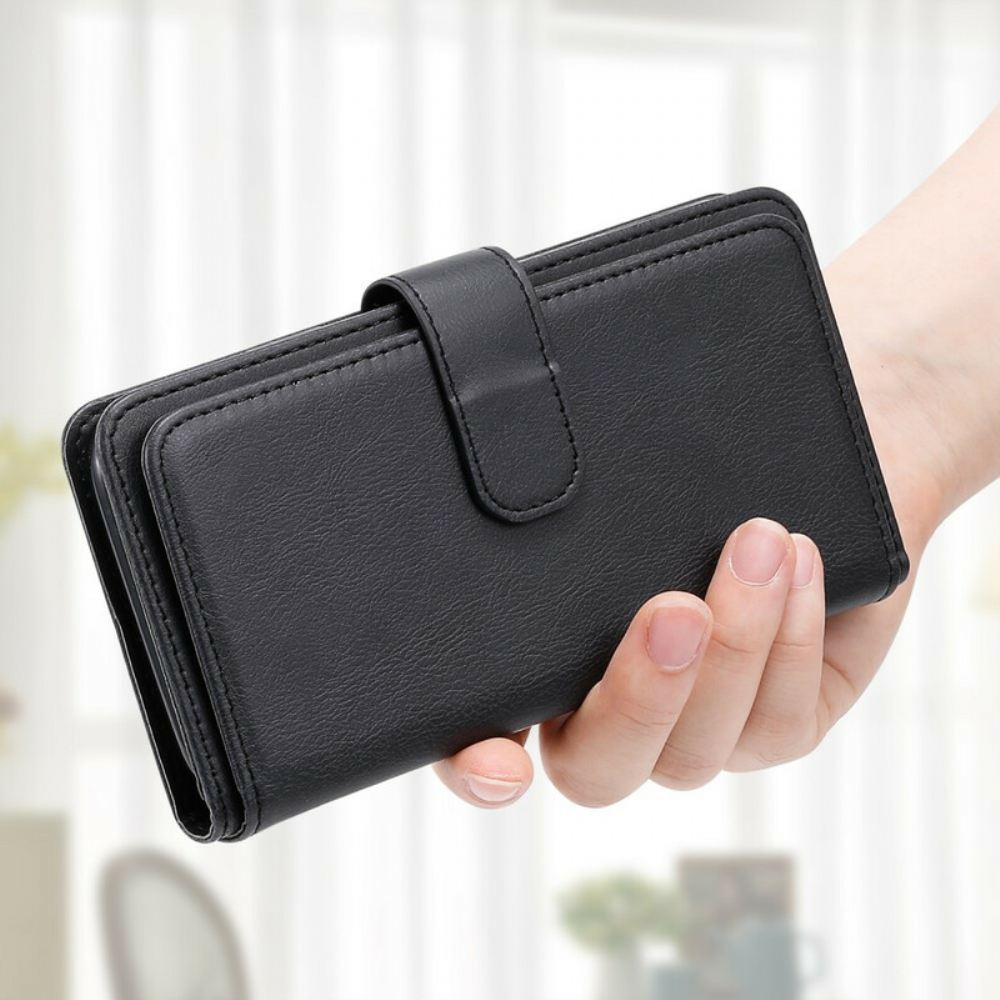 Flipové Pouzdro Na iPhone 13 Pro Multifunkční Držák Na 10 Karet