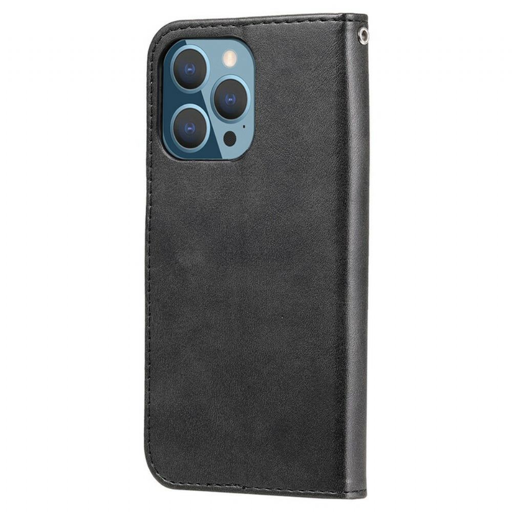 Flipové Pouzdro Na iPhone 13 Pro Vintage Peněženka Na Mince