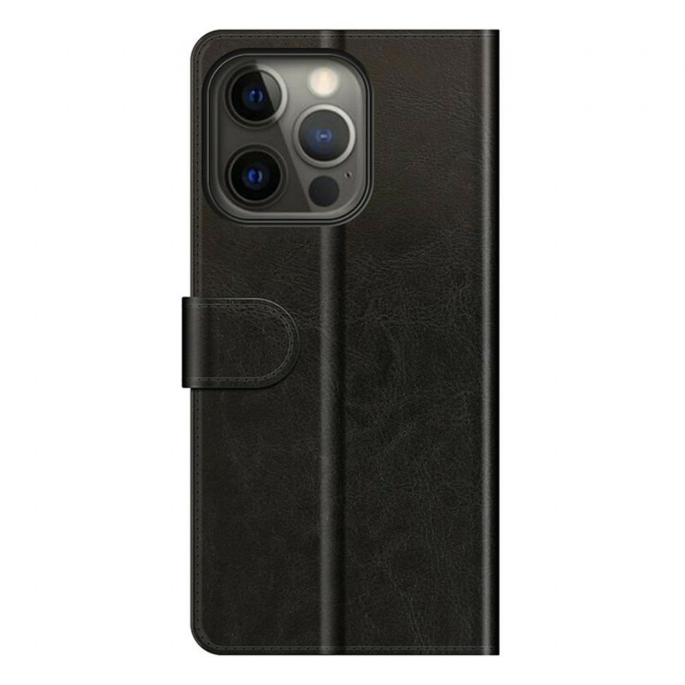 Kožené Pouzdro Na iPhone 13 Pro Designový Kožený Efekt