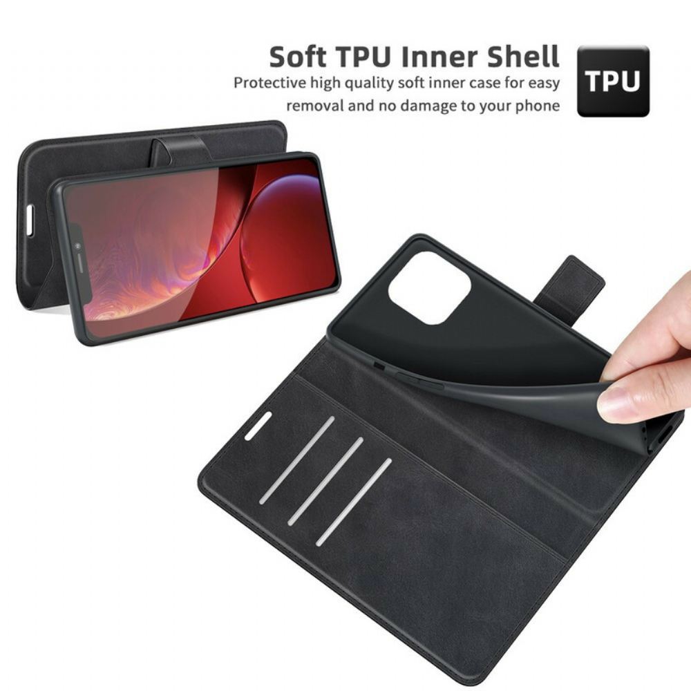 Kožené Pouzdro Na iPhone 13 Pro Stylový Kožený Design